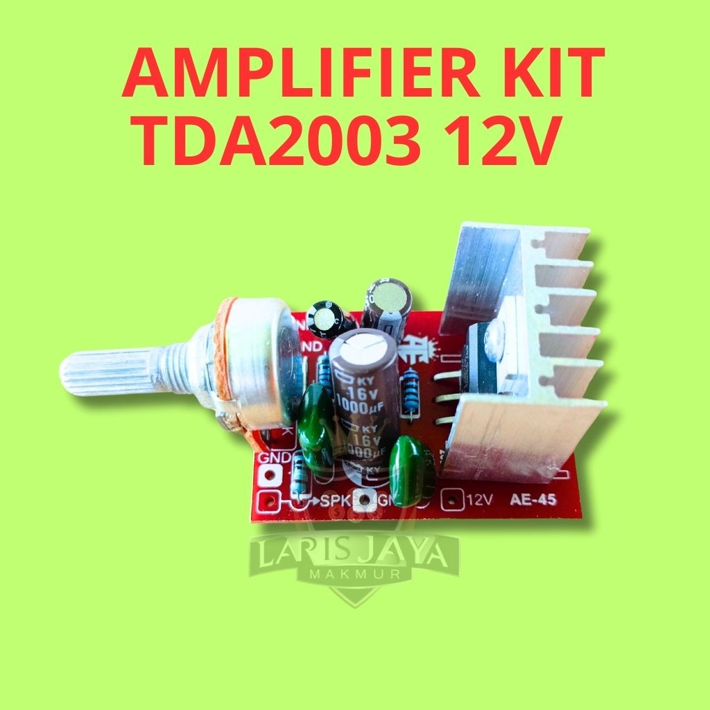Kit Power Amplifier Mini TDA 2003 Mono 12V DC Plus Volume