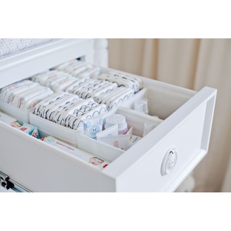 Drawer Organizer Set isi 6pcs Konmari Box Kotak Sekat Laci Aksesoris Lemari Pakaian Bayi