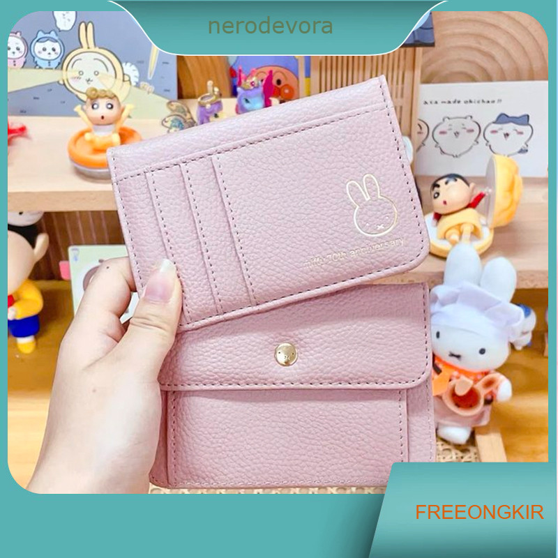 .Dompet Koin dan Kartu Miffy PU Leather Dompet Kecil yang Lucu