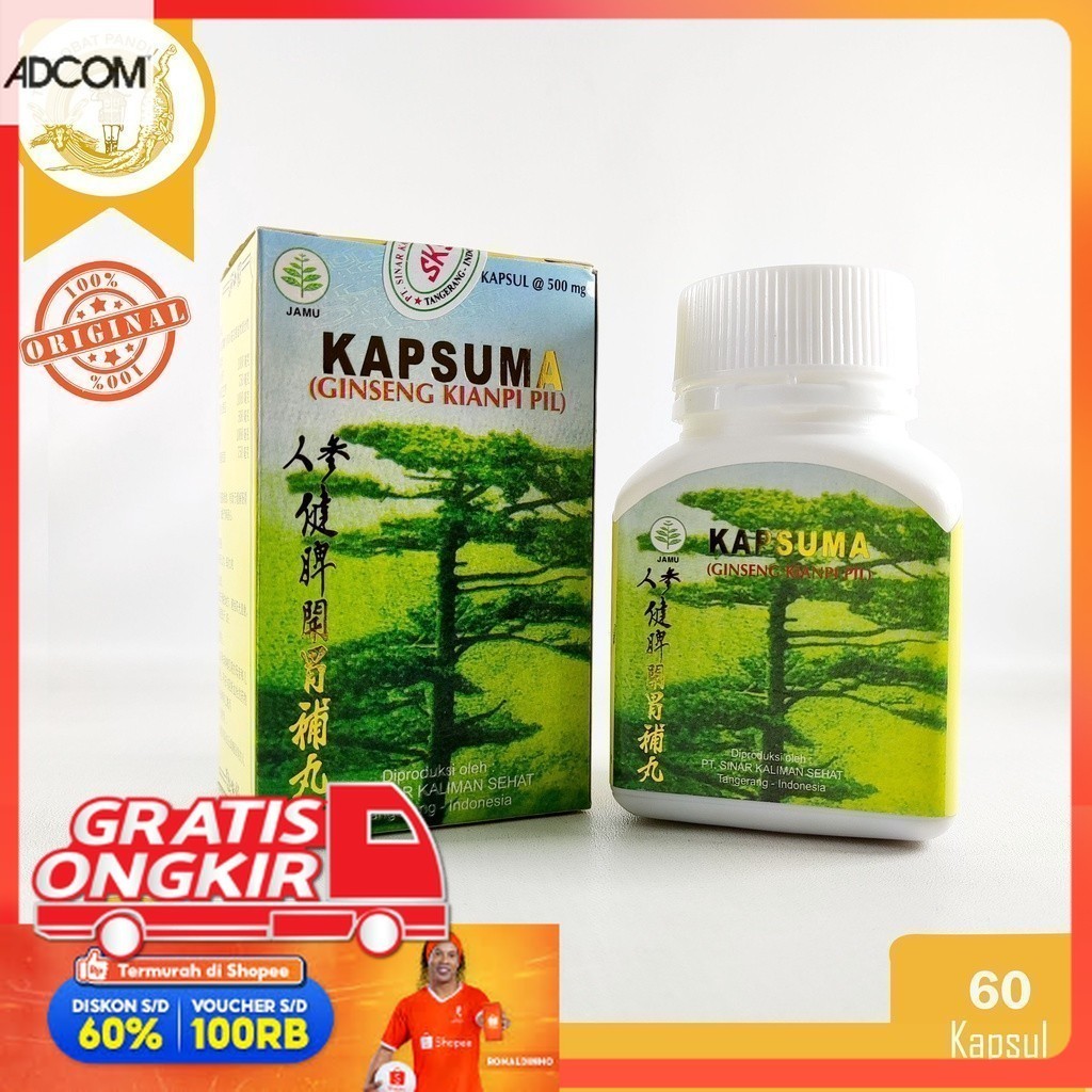 Promo Grand Opening KAPSUMA / GINSENG KIANPI PIL / OBAT NAFSU MAKAN  100% Original Produk penggemuk 