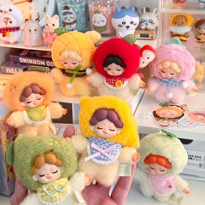 Genuine Wendy Fruit Flavor Party Mini Blind Box Plush Toy Trendy Toy Figure Bag Charm Keychain Penda