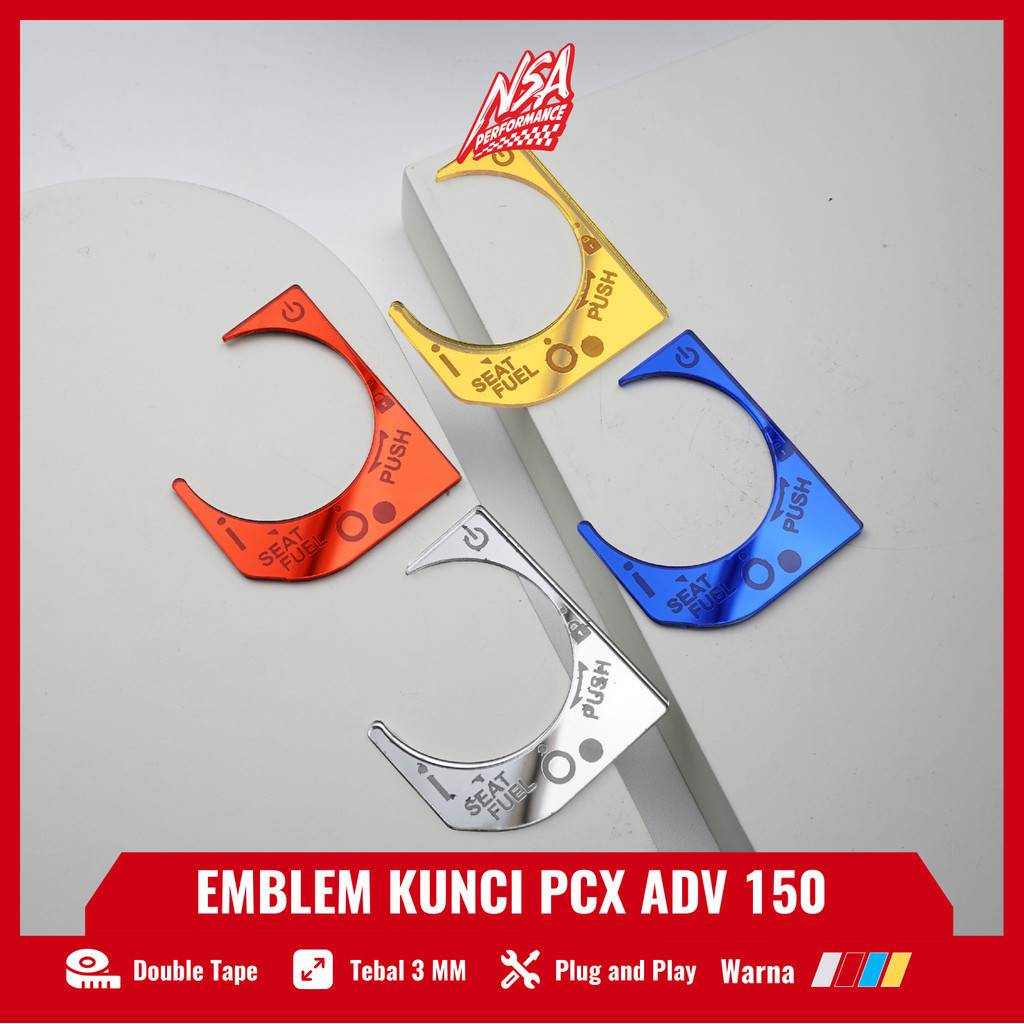 iRon 2Wheels  EMBLEM COVER KUNCI PCX 150 ADV 150 COVER KUNCI KONTAK EMBLEM KUNCI PCX 150 ADV 150 TER
