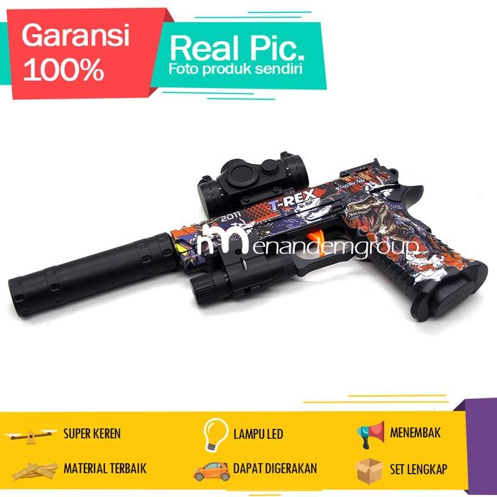 Mainan Anak Tembak Tembakan Pistol-Pistolan Laser Peluru Air by Summerstore id