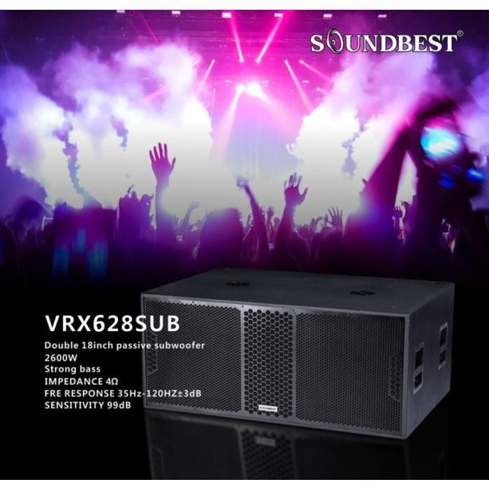 SPEAKER SUBWOOFER DOUBLE VRX 628 SOUNDBEST 18 INCH ORIGINAL