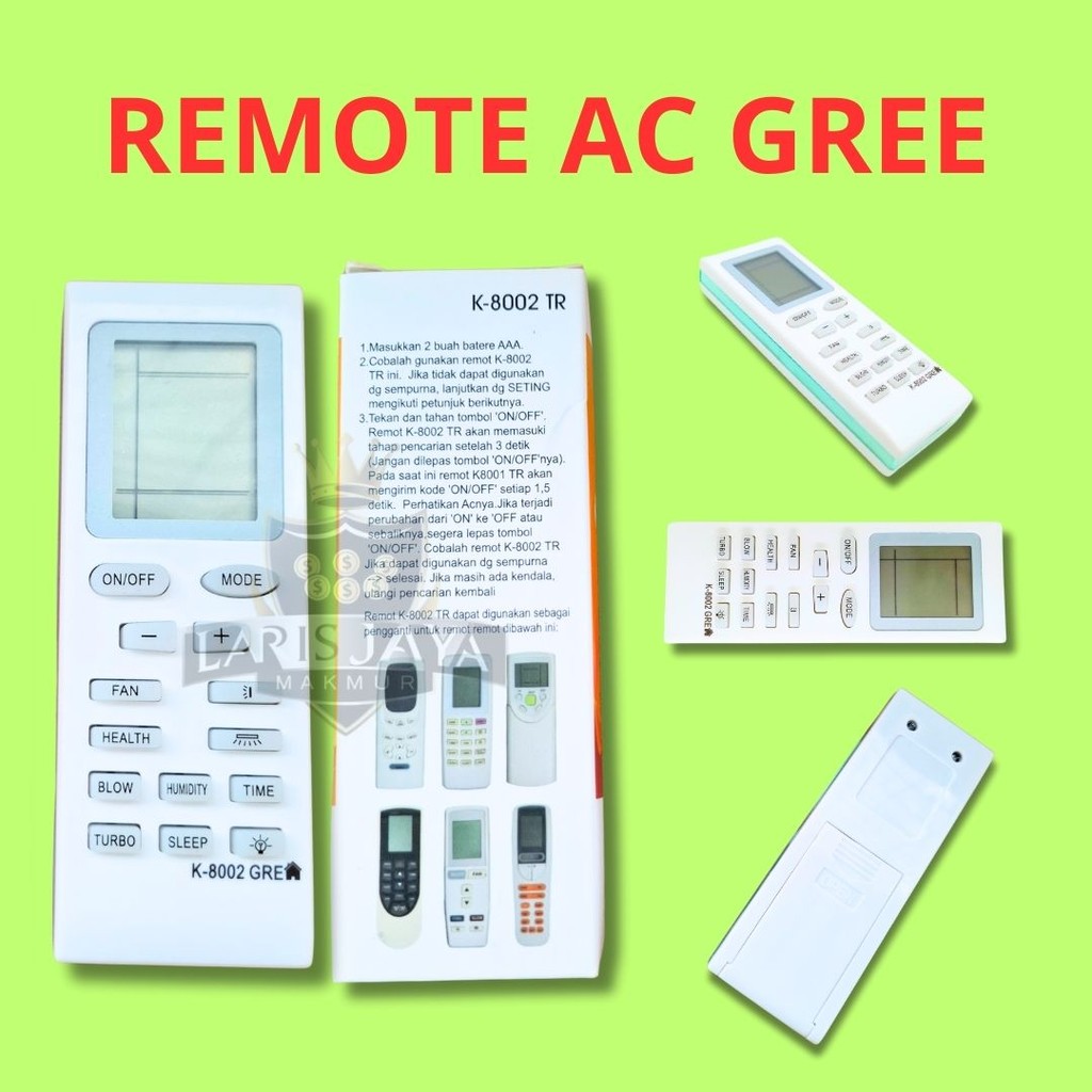 Remote AC Gree – Cocok untuk Semua Tipe Indoor Gree