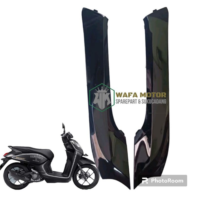 Cover Dek Lantai Bawah Samping Kanan Kiri Genio Hitam glosy
