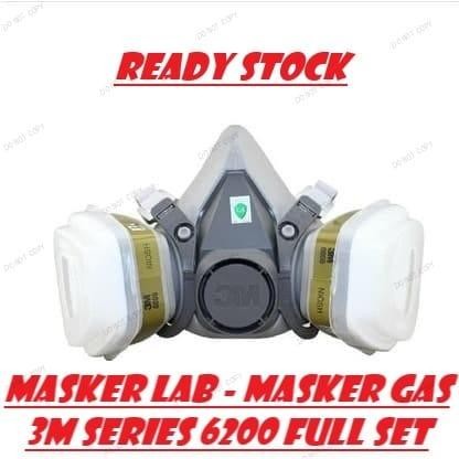 3M Masker Gas Respirator Masker Cat Masker Lab - 6200 3M by Inspire id