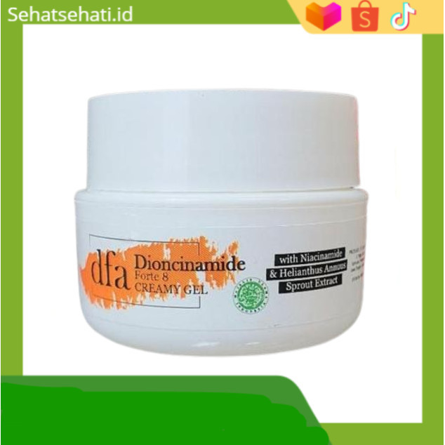 DFA Dioncinamide Forte 8 Mengontrol produksi minyak berlebih, sehingga membantu mencegah timbulnya j