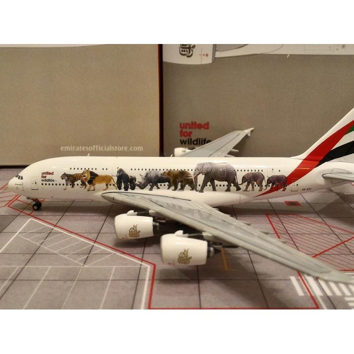 Emirates A380 Wildlife A6-EEI By Gemini Jets 1:400 Scale TKsb99