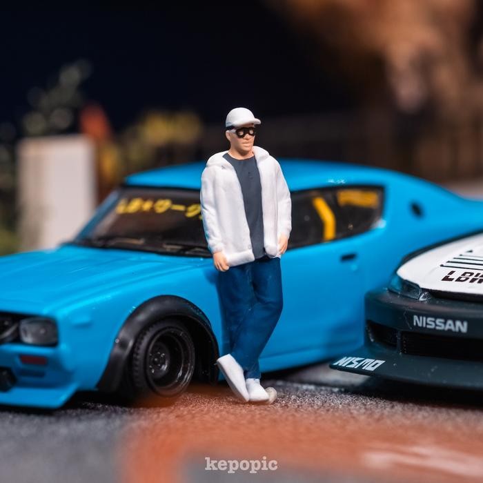 Figure ziko garasi drift 5 skala 1/64 custom miniature KS80 PAINTNESIA
