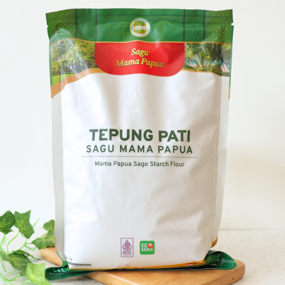 1KG TEPUNG PATI SAGO STARCH FLOUR - SAGU MAMA PAPUA