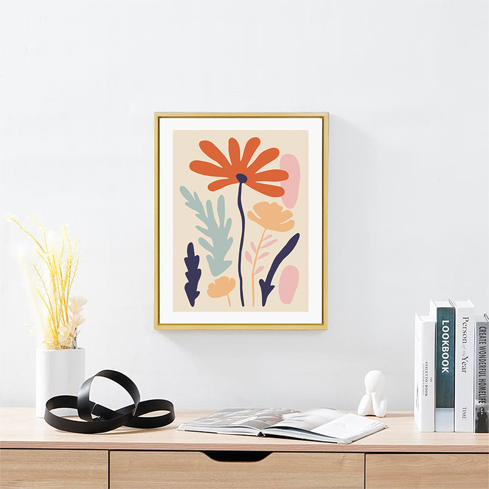 Informa 40X50 cm Hiasan Dinding Kanvas Print Flower Hl47 - Mix Canvas Wall Art Lukisan Kanvas Wall D