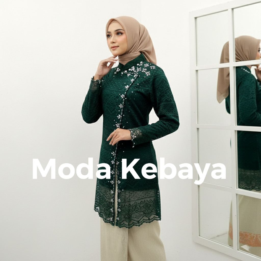 Set Kebaya Brokat Nagita | Kebaya Modern | Kebaya Ibu Besan | Kebaya kondangan