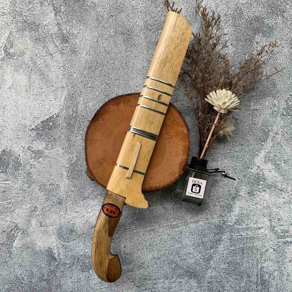 Golok Baja Asli Full Tang Handmade — Golok Tajam Anti Karat untuk Petualangan & Perkebunan
