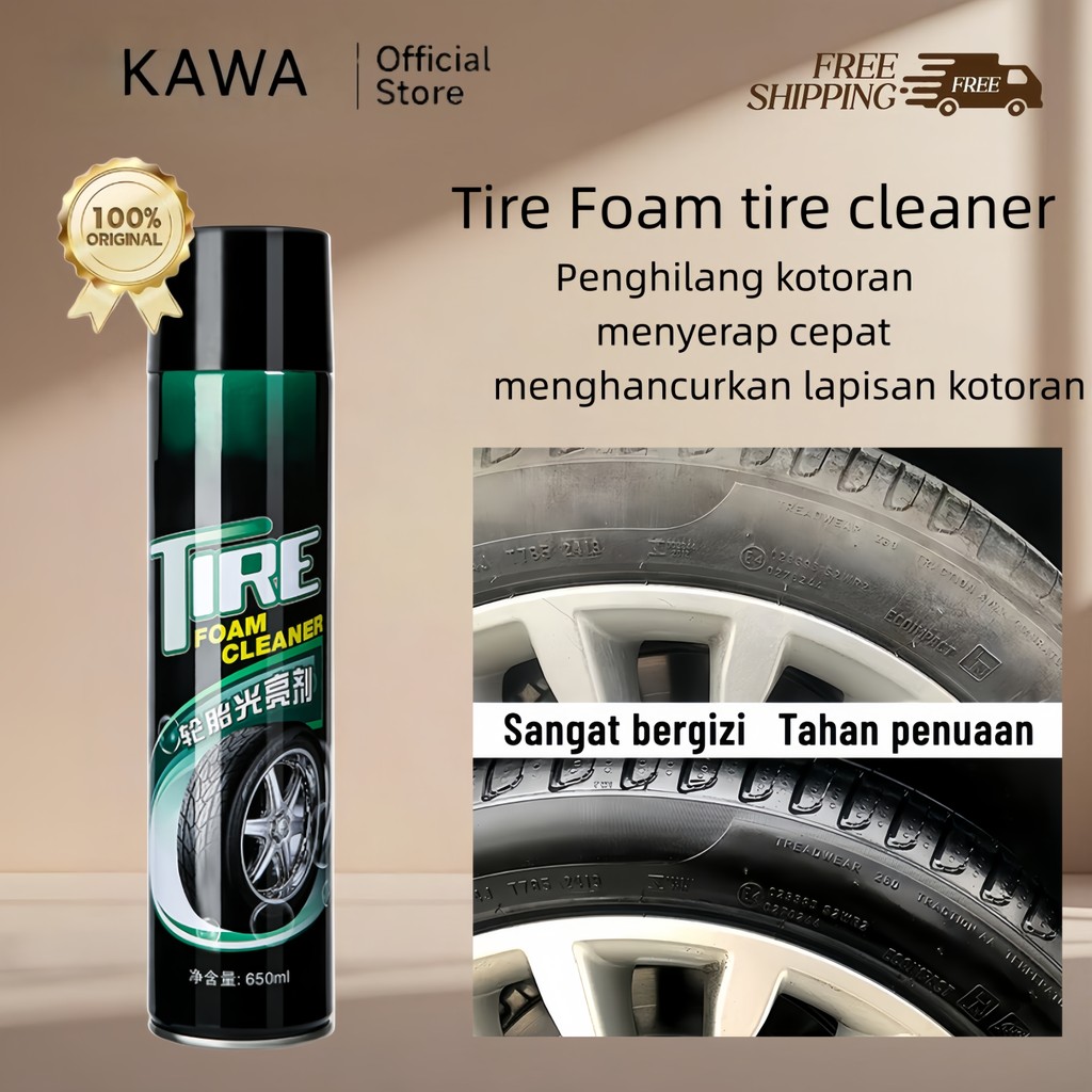 KAWA Semir Ban Mobil, Semir Ban Motor, Penghitam Permanen, Poles Ban, Poles Ban Motor, Poles Ban Sil