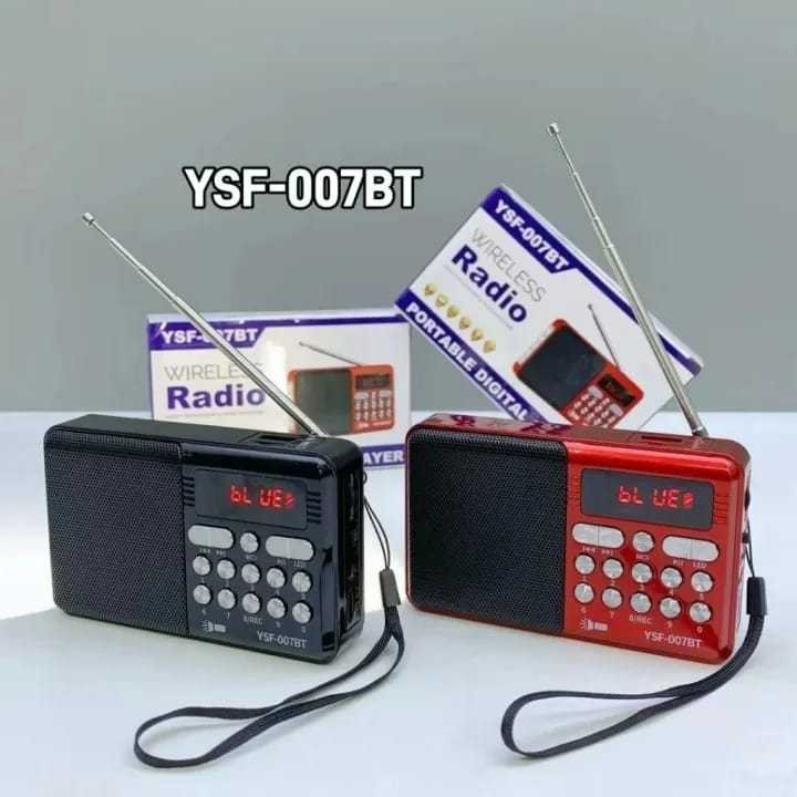 cod promo murah paket diskon% Radio mini Bluetooth + Senter Portable FM/AM/SW/TF/USB YSF 007BT | Rad