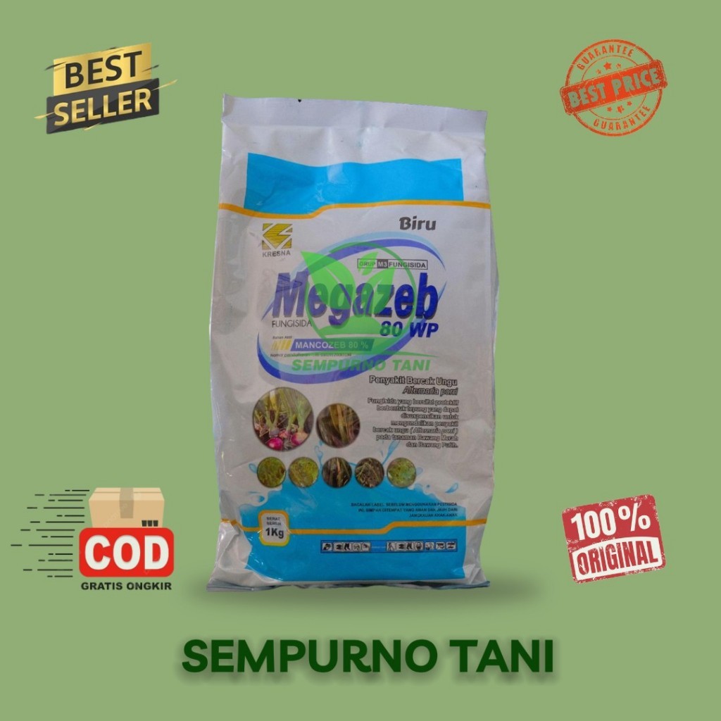 Fungisida MEGAZEB BIRU 80 WP 1 KG KRESNA mankozeb