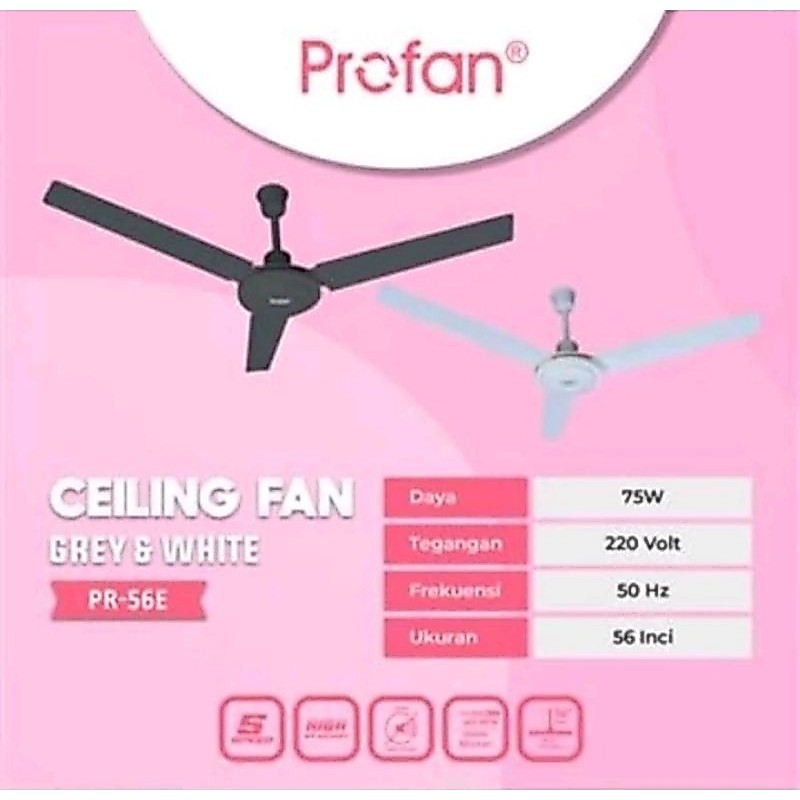 Kipas Angin Plafon / Ceiling Fan  / Infico / Profan PR 56E