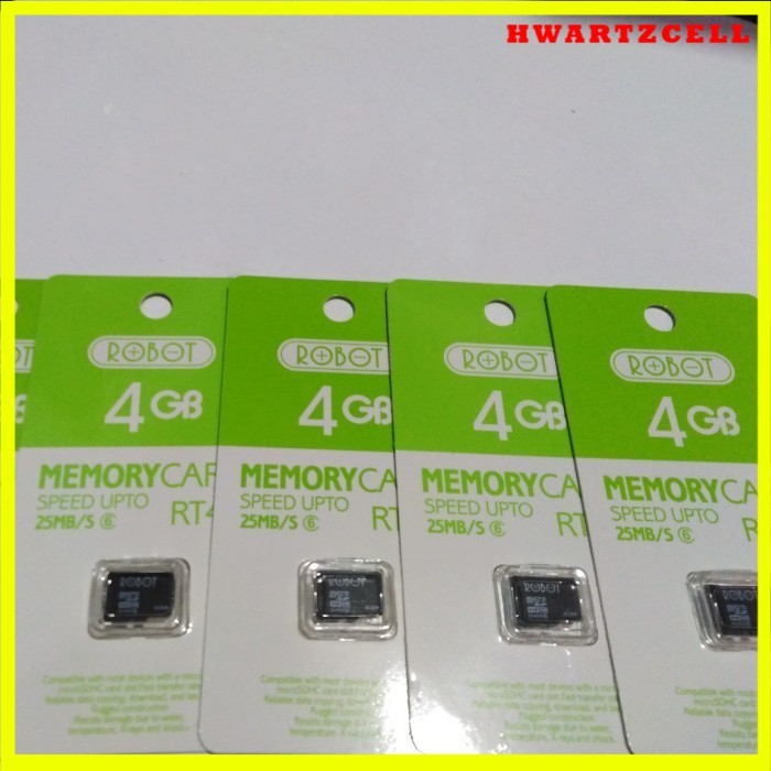 MEMORY CARD ROBOT MICRO SD 4GB RT4G