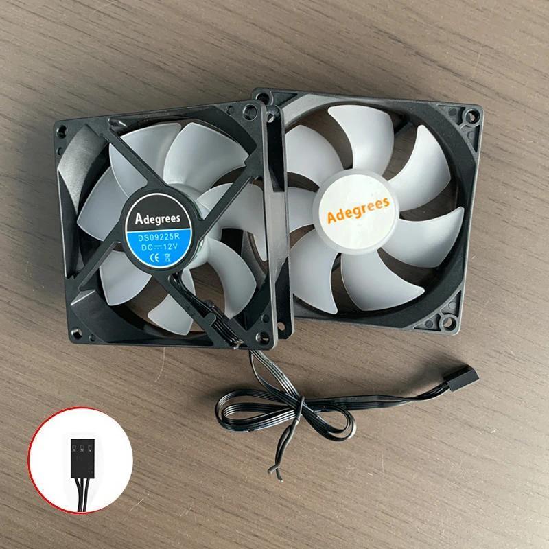 90MM CPU Cooler  RGB Cooling Fan 3PIN/4PIN PWM PC Quiet DC 12V CPU Cooler Replacement fan