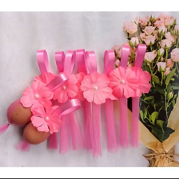 tempat telur akikah tasyakuran tile polos bunga per pack isi 50pcs