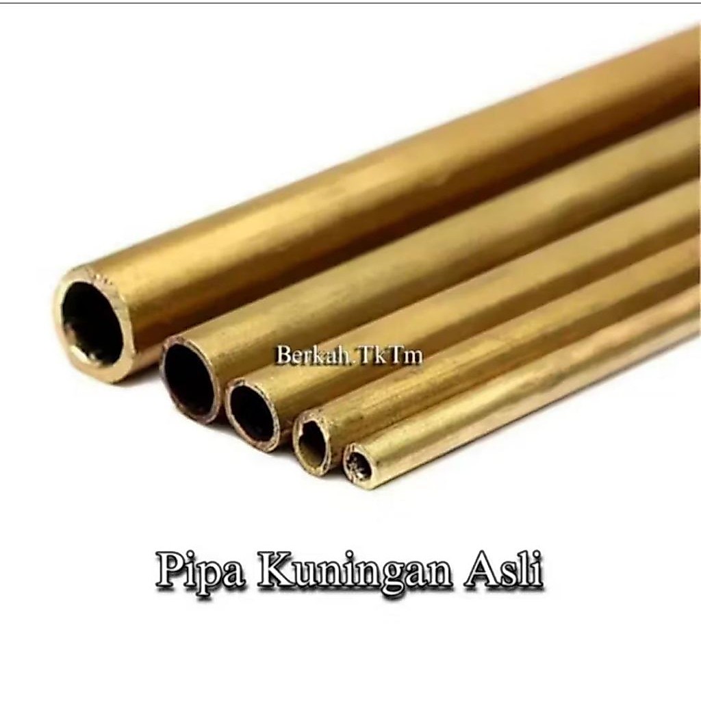 Pipa Kuningan Diameter Od 22mm x T 1,5mm x Id 19mm x P 1000mm Kuningan