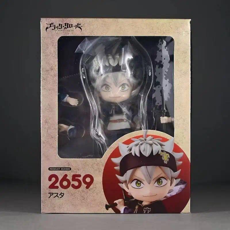 Q Version Black Clover Asta 2659 Interchangeable Face Movable Pvc Action Figure Collectible Boxed Mo