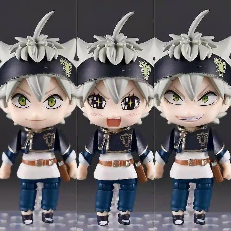 Q Version Black Clover Asta 2659 Interchangeable Face Movable Pvc Action Figure Collectible Boxed Mo
