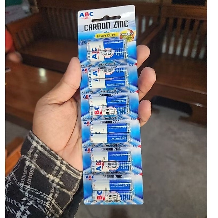 Batu Baterai ABC A3 Original Isi 12 PCS & 6PCS | Grosir Baterai Kering Murah dan Serbaguna