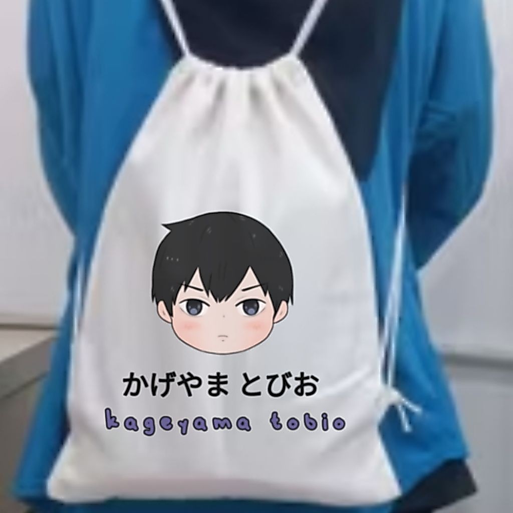 TAS TALI SERUT HAIKYU STRING BAG ANIME HAIKYU tas gendong haikyu tas serut haikyu tas sekolah tas ku
