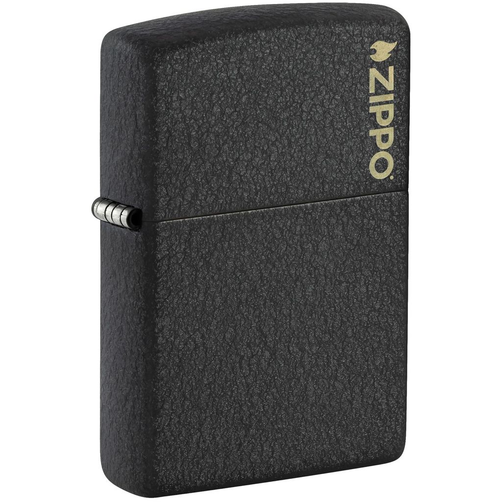 Zippo Classic Black Crackle® Zippo Logo 236ZL