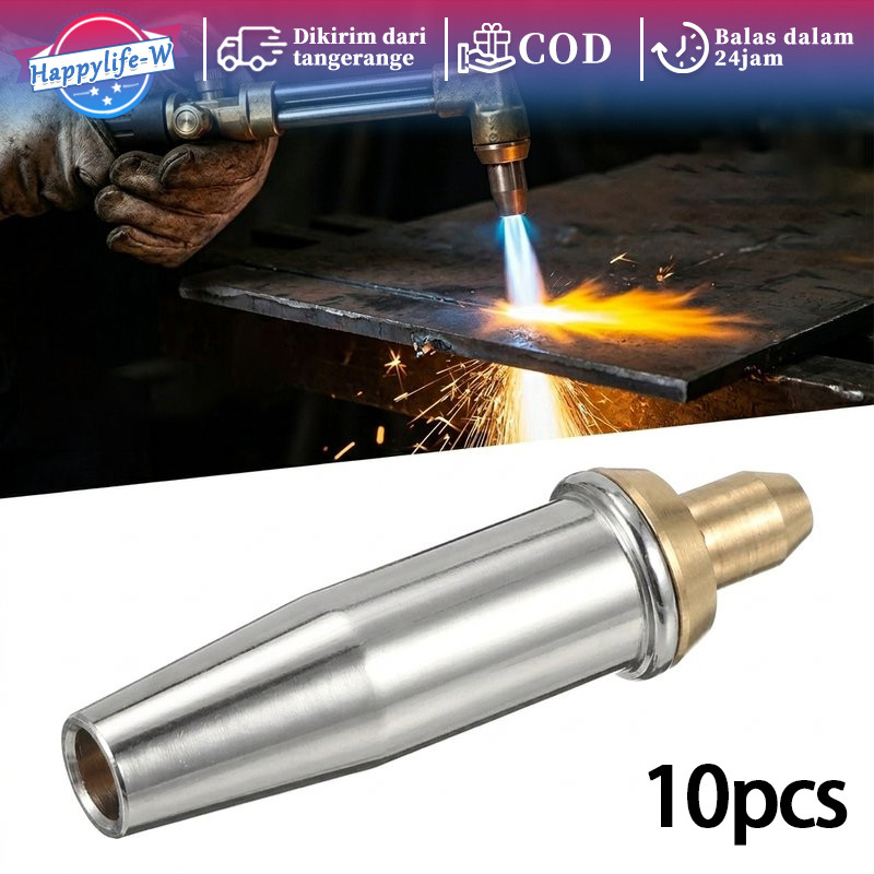 Mata Nozzle Cutting Tip STRONG 8 Mata Blender Las Potong Gas LPG 10pcs Box Spare Part Torch Obor