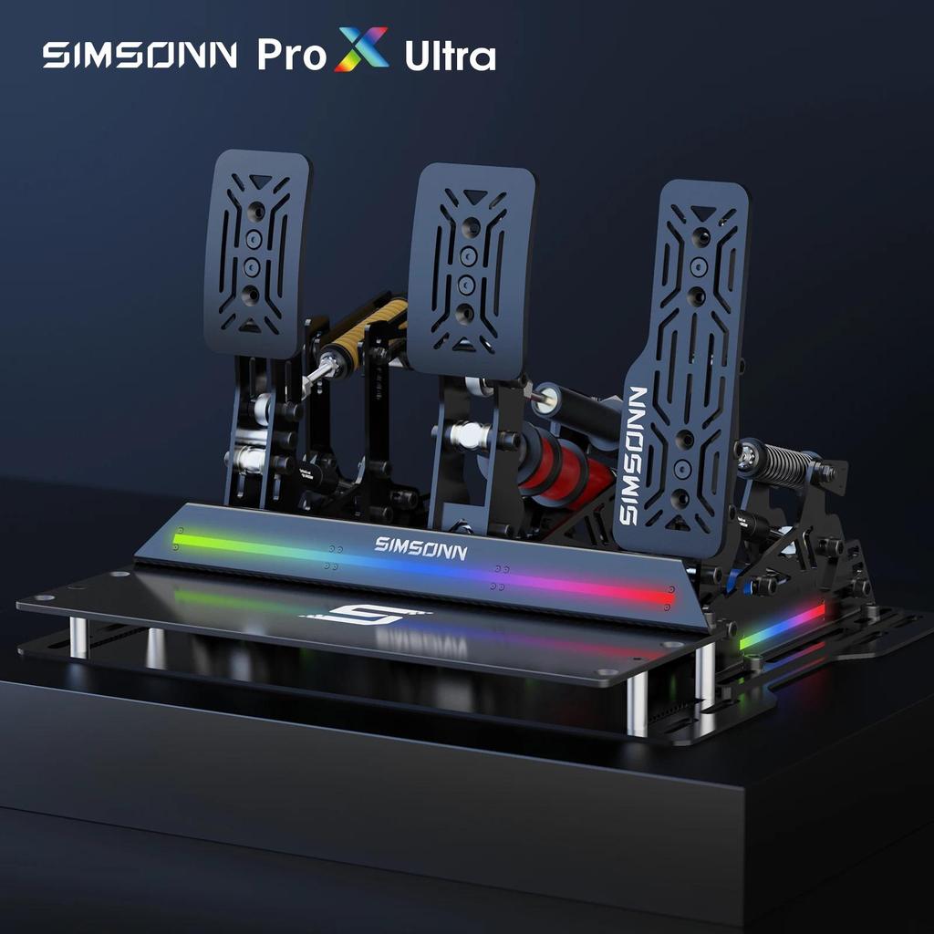 SIMSONN PRO X Ultra Sim Pedals PC Sim Racing Simulator Pedal Sensor Tekanan Load Cell Pedal Hidrolik