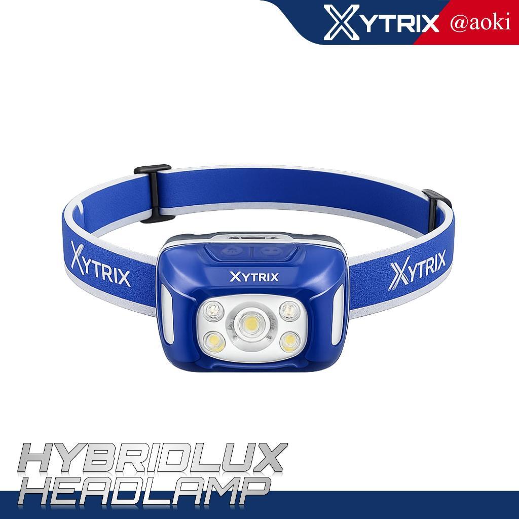AOKI XYTRIX HYBRIDLUX Headlamp 750LM OSRAM P8 Dual Power Rechargeable + AAA Lampu Kepala Outdoor USB