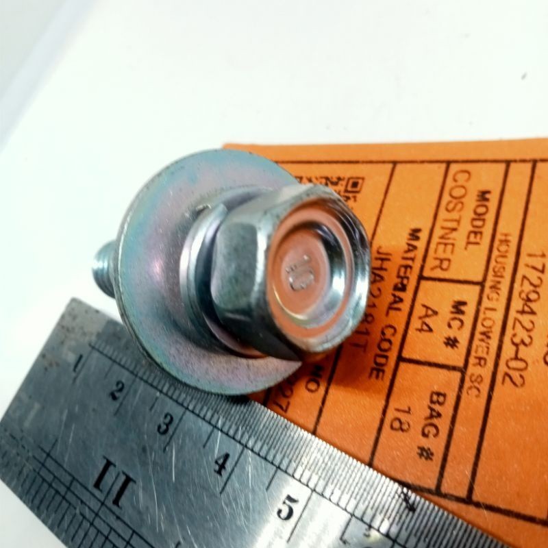 BAUT 17 M12X35 DOBEL RING LEBAR BAUT BAJA PANJANG 3,5 cm drat krucut ...