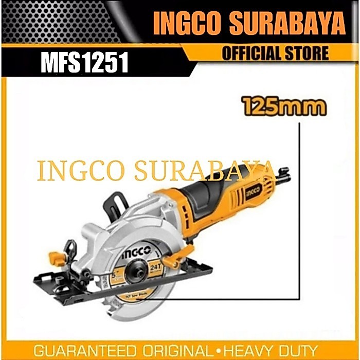INGCO MFS1251 MULTI CIRCULAR SAW GRINDER (5") GERGAJI SERKEL GERINDA