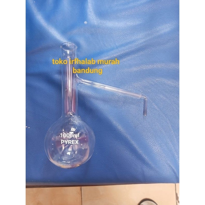 labu destilasi/labu distilaing 1000ml pyrex     Berkualitas