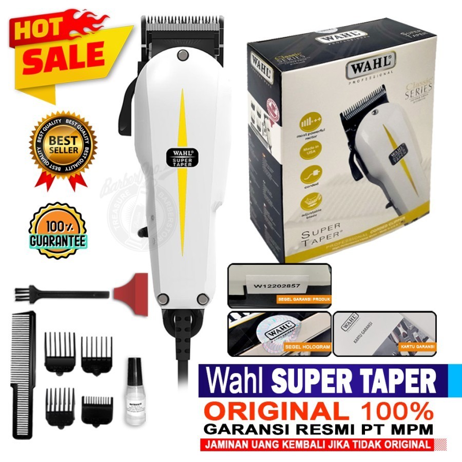 WAHL 8467 Super Taper Alat Cukur Rambut ORIGINAL Made in USA 100%-Garansi Resmi