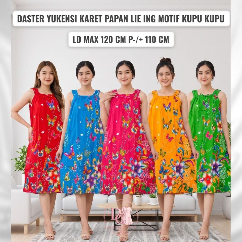 DASTER CANTIK LIE ING YUKENSI PAPAN MOTIF KUPU-KUPU LD 120cm