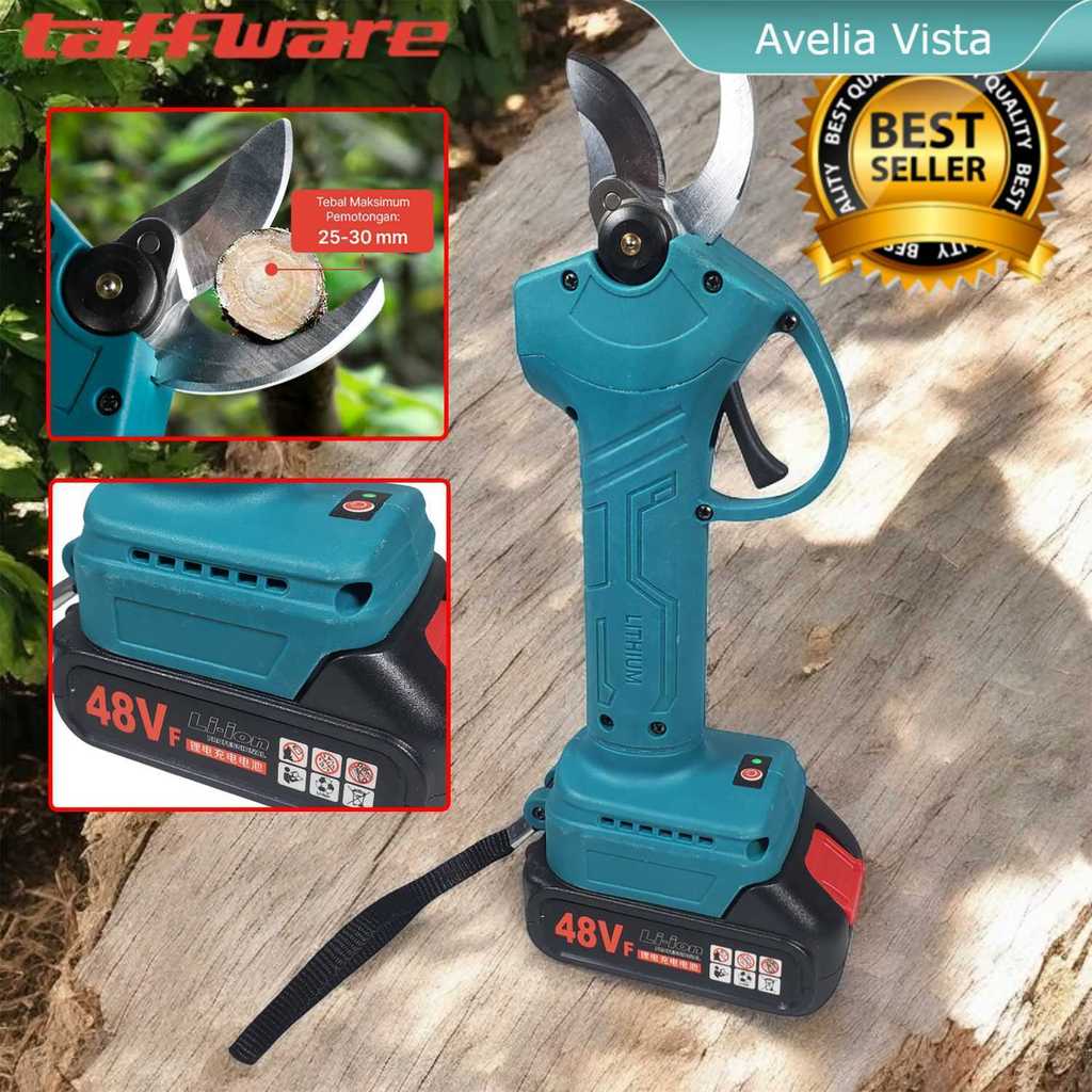 Gunting Taman Elektrik Pruning Gunting Potong Dahan Batang Tanaman Ranting Pohon Bunga