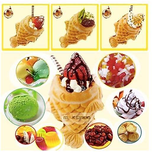 Khusus Grab! Mesin Gas Waffle Taiyaki Open Mouth (Gtyk31)