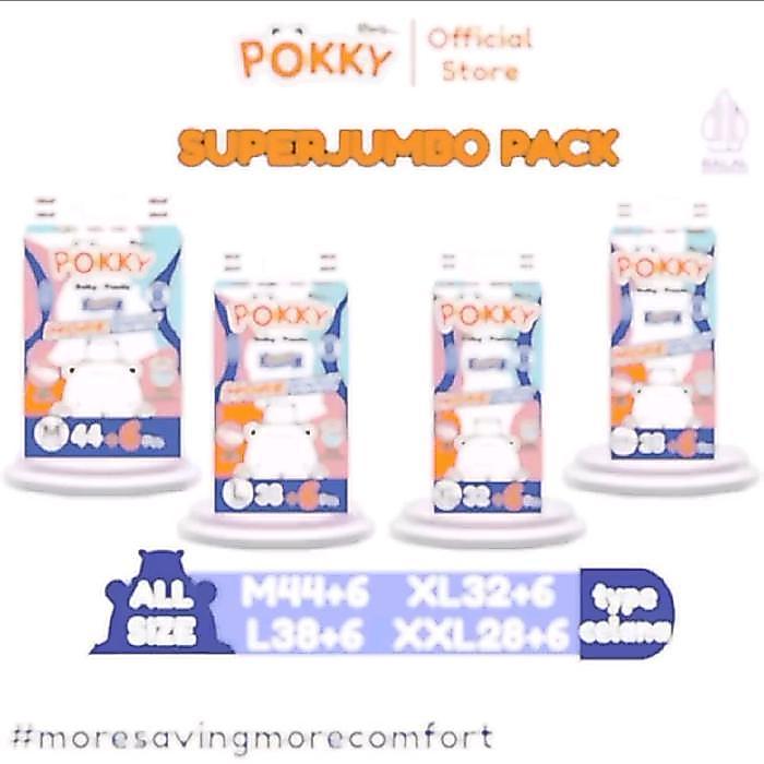 pokky diapers bayi pempers poxy superjumbo