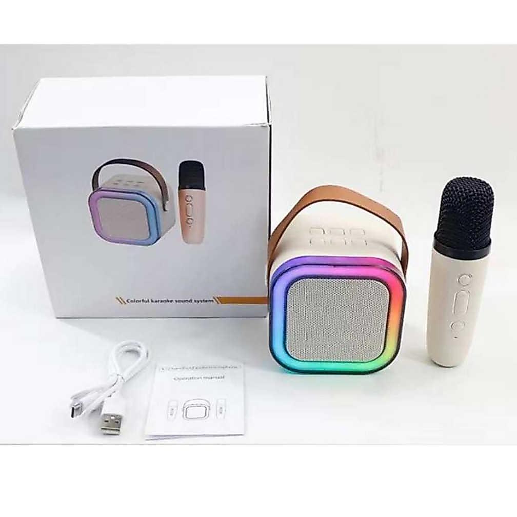big promo speaker karaoke mini / speaker bluetooth + mic speaker mini  - 1 mic