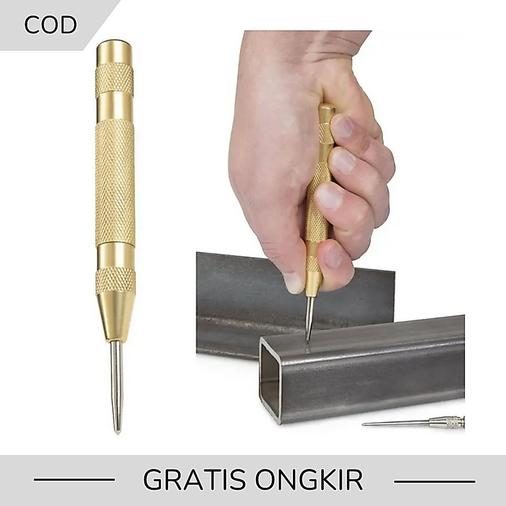 Automatic Center Punch Penanda Titik Bor Drip Center Punch Set