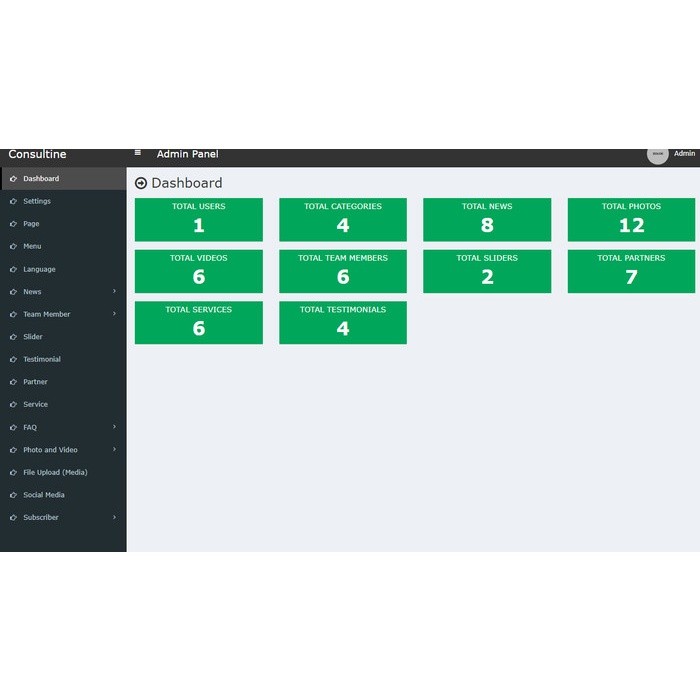 Software Aplikasi Website Company Profile Perusahaan CMS PHP