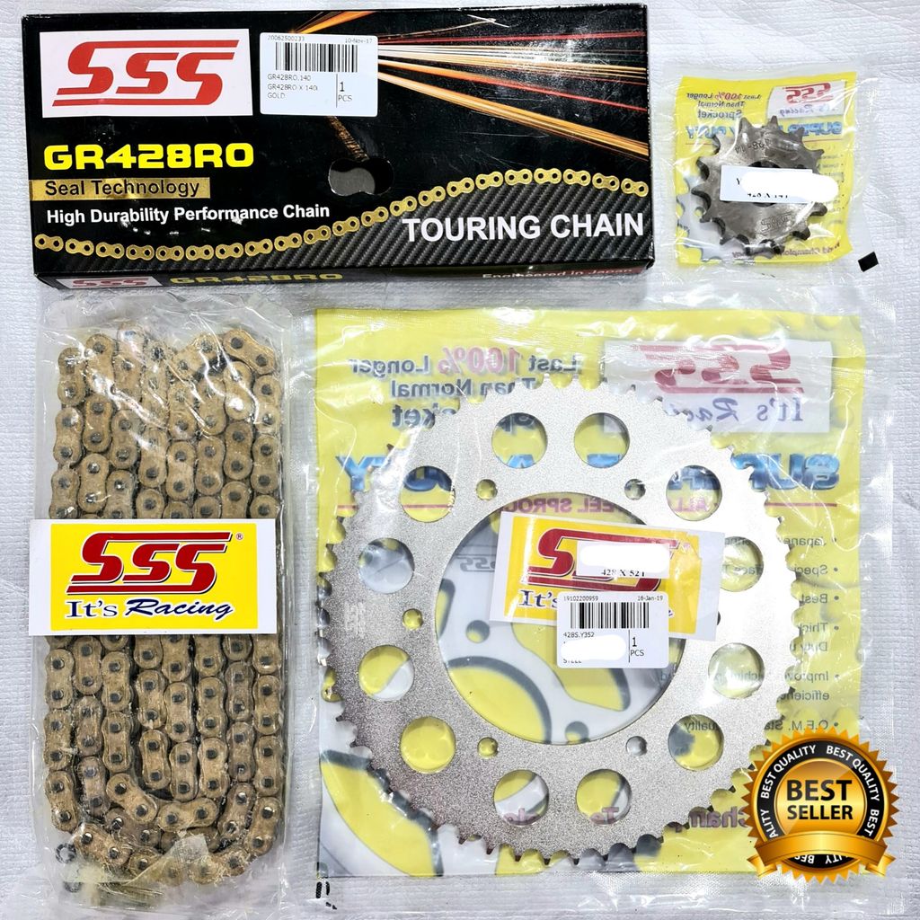 Gearset SSS CB 150R / CBR 150R / Megapro / Verza / Tiger Rantai Oring SSS