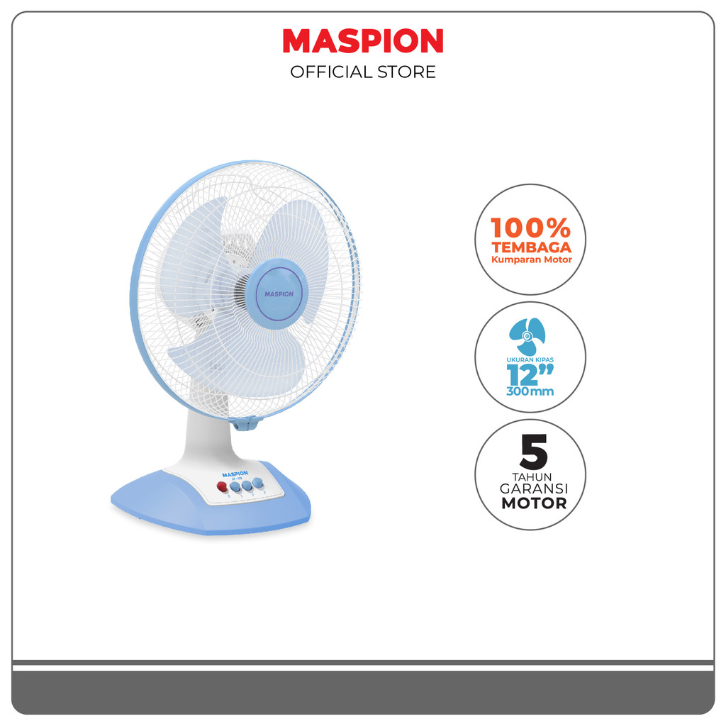 Maspion Kipas Angin Meja Desk Fan 12 Inch DF-332
