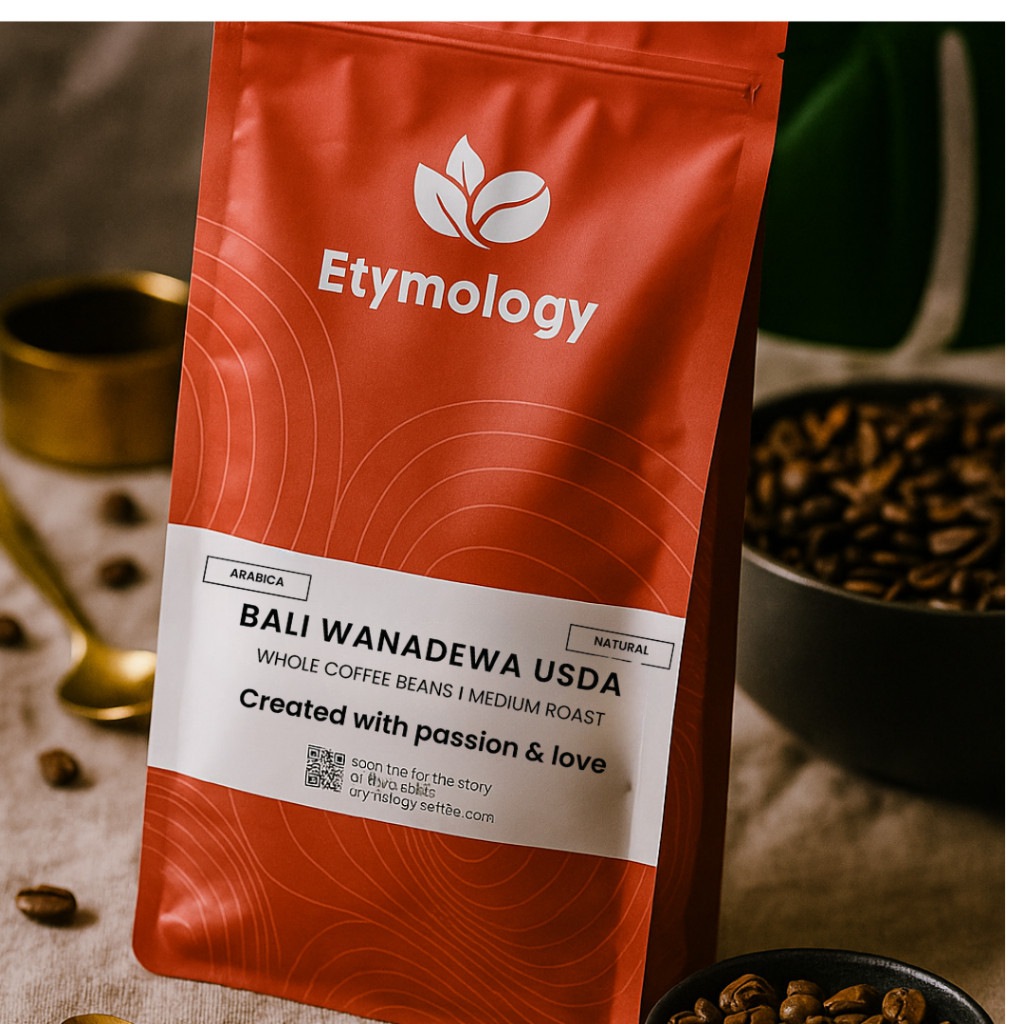 

JAMIN MURAH !!!ETYMOLOGY - Kopi Arabika Bali Wanadewa USDA Roasted Beans 200gr - 1kg Beans Fresh(BISA LANGSUNG ORDER)