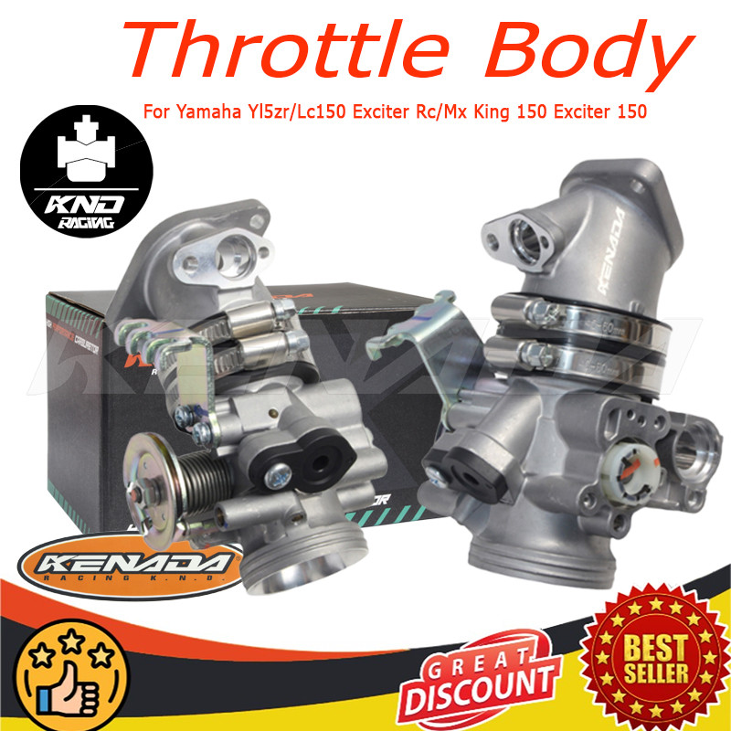 KENADA RACING Throttle Body Tb Racing  Double Injector  Y15zr / Mx King / R15v2 / Nva / Vixion / Jup