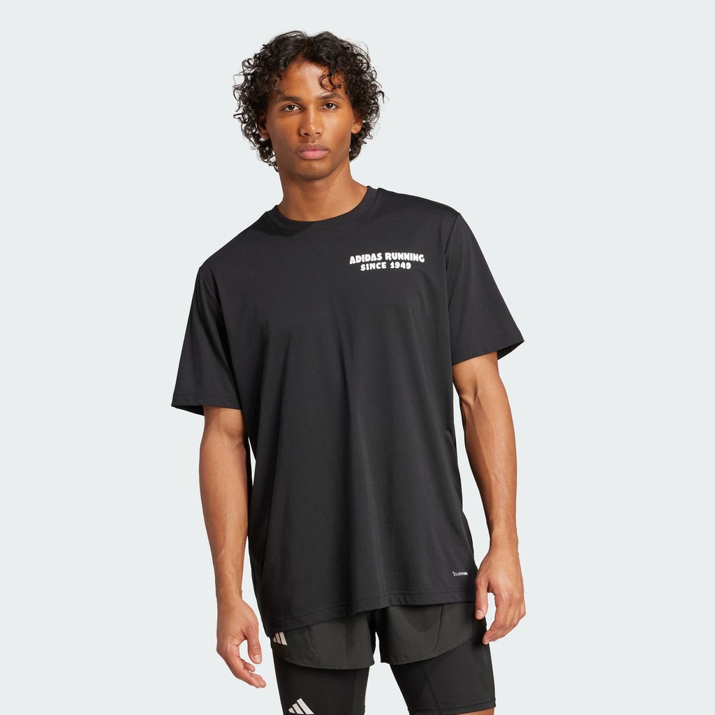 adidas Running Running Tacos Later Graphic Tee Men Black JY8628